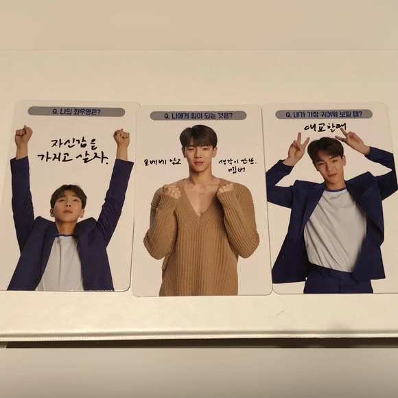 Monsta X Shownu Twotuckgom Nunu Photocard Set of 3 - Picture 5 of 5